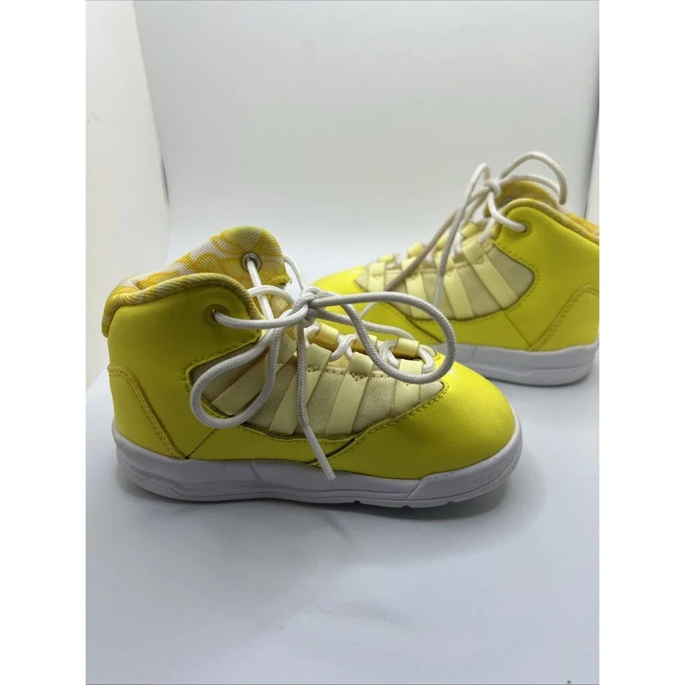 Nike Jordan Max Aura 'Dynamic Yellow' US SIZE 7C AQ9250-701 Shoes Citron EUC